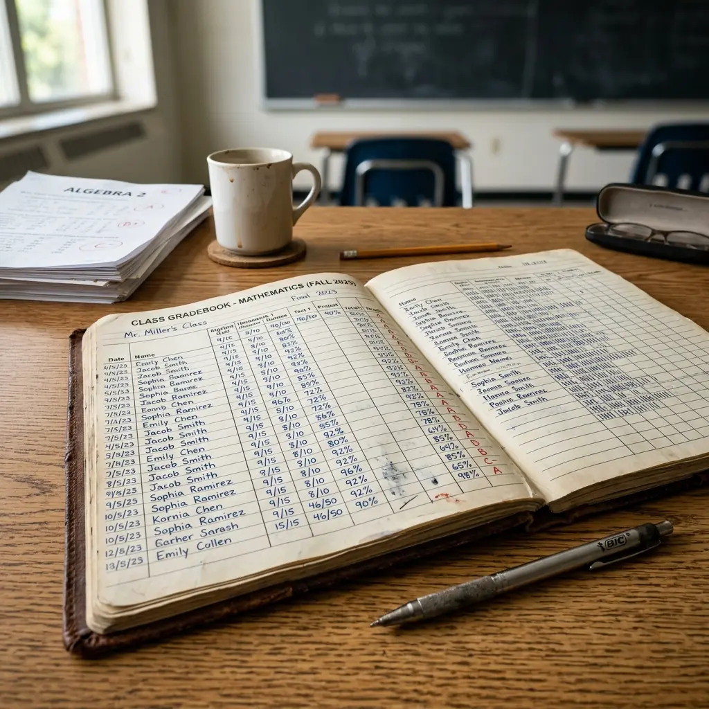 تحليل نتائج التلاميذ في الرياضيات : حساب المعدل، التقديرات، الترتيب، معدل القسم ونسبة النجاح