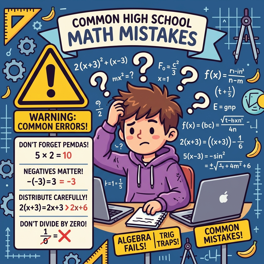 Les 5 Erreurs les Plus Fréquentes en Mathématiques au Tronc Commun Scientifique (TCS)